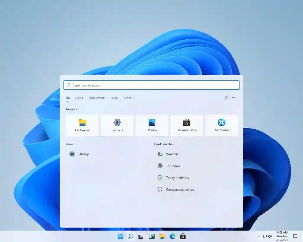 Screenshot Windows 11 Design